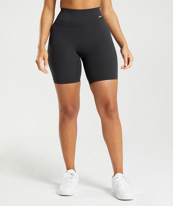 Szorty Damskie Gymshark Whitney Cycling Czarne | PL 2440AHK